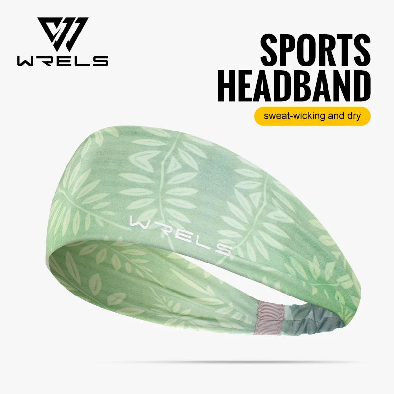 WRELS 1/2/3Pcs Sweatband Sports Headband for Men Women Moisture Wicking Workout Headband Sweat Band Non Slip Elastic Hairband