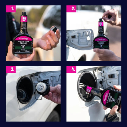 Flamingo F054 354ml Diesel Injector Cleaner Diesel System Dredge Cleaner Saver Diesel Oil Saver additive Restore 9.88OZ