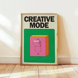Cartoon Switch Poster Mental Health Poster Inspirational Quotes Positive Wall Decoration Colorful Retro Illustration - Frameless