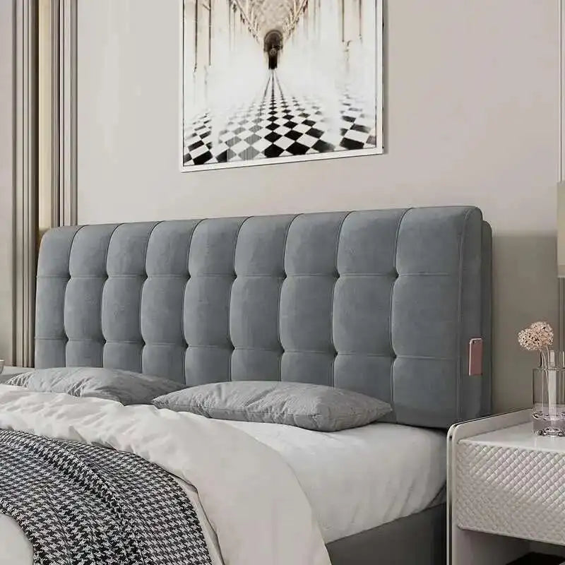 Backrest Soft Bag Bed Headboards for Hotel Headboards American Flannel Cloth Skin-Friendly Light Luxury Household Bed Headboards