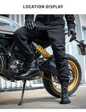 SFK New Black Motorcycle Pants Riding Men Equipment Summer Breathable Trousers With CE Protection Armor Wearing Gears Accessories