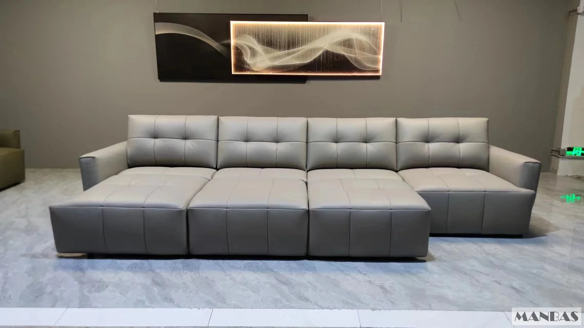 MINGDIBAO Electric Convertible Sofa Bed Italian Genuine Leather Sleeper Couch Multifunction Folding Sofas Beds for Cinema Room