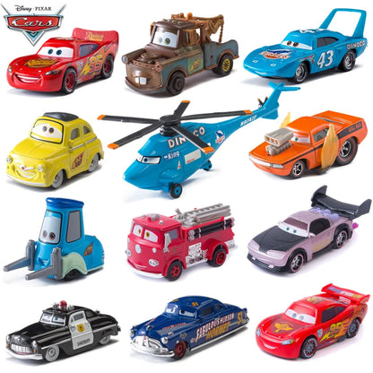 Disney Pixar Cars Rayo McQueen, coche de aleación de metal Mater, modelo 1:55, fundido a presión, Jackson Storm, coche de juguete, regalo de cumpleaños para niños