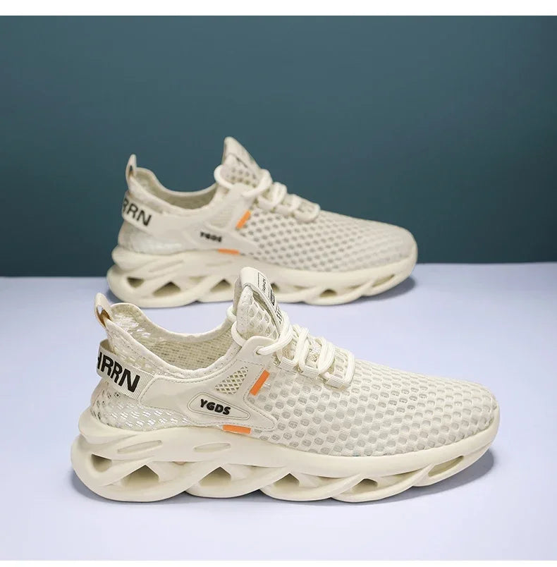 Men's Summer Mesh Sneakers - Breathable for Casual Outdoor Running Tennis Hiking & Luxury Platform Loafers Style