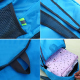 Outdoor Travel Lightweight Portable Foldable Backpack Love Print Folding Green Bag Ultralight Pack for Women Men Hiking Daypack