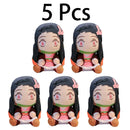 Q Version Demon Slayer Anime Boneca de pelúcia, Fantoche fofo, Brinquedo Kawaii, Boneca legal, Decoração do quarto, Presentes de aniversário infantil, Ventilador, 20cm