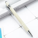 50pcs Light Metal Ballpoint Pen Touch Screen Pen Office School Advertising Pen Custom Logo Text Engraving Laser Engraving