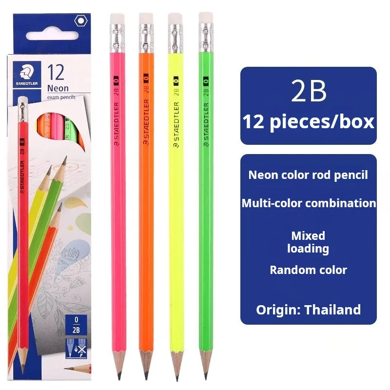 12pcs STAEDTLER Pencil HB/2B School Stationery Office Supplies Drawing Sketch Pencil Student Art Supply