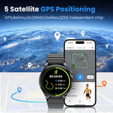 Smartwatch HAYLOU Watch 4S com GPS, tela AMOLED HD de 1,43", posicionamento GPS via 5 satélites e mais de 120 modos de treino – Relógio inteligente para esportes e fitness