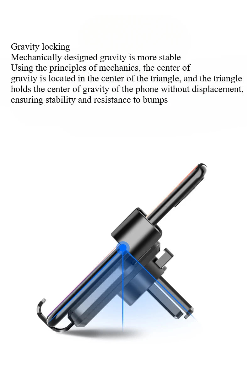 Universal Gravity Auto Phone Holder Car Air Vent Clip Mount Mobile Phone Holder Cell Phone Stand GPS Support For iPhone Samsung