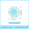 Round Daisy Heat Resistant Silicone Mat  Cup Coasters Insulation Non Slip Pot Holder Thicken Table Placemat Kitchen Accessories
