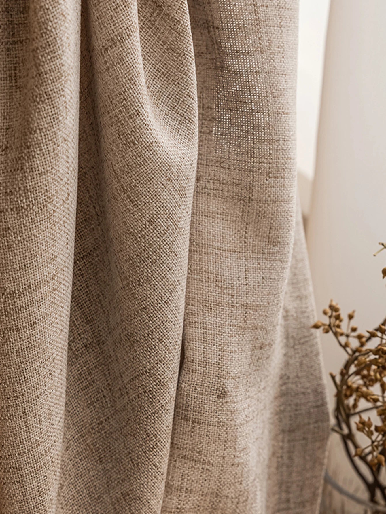 Factory Supply Natural Linen Japanese Koreanstyle Curtain  LivingRoom Bedroom Transparent Finished Gauze Sheer Drape Home Window