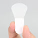 White fan-shaped