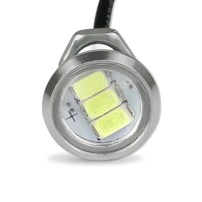 1pcs Eagle Eye LED Car Light Bright Daytime Running Lights DRL For Motorcycle Auto Parking signal Lapms 12v 24v Alloy Shell