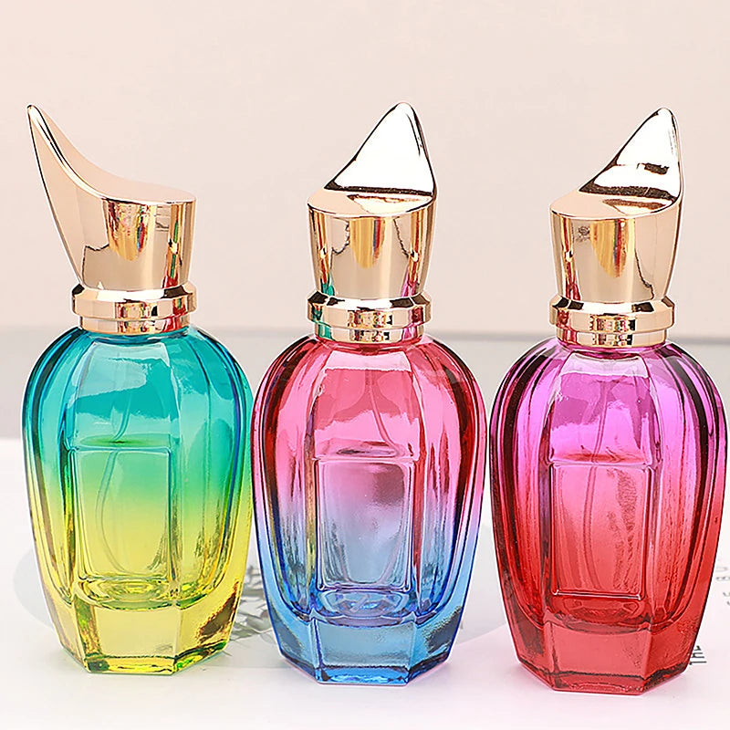 Perfume Bottle 30ML 50ml Glass Colorful Large Capacity Perfume Atomizer High Capacity Empty Container Portable Refillable