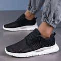 Breathable Mesh Men's Shoes Lightweight Comfortable Casual Black Slip-on Driving Loafers Men's Walking Shoes Summer New White 