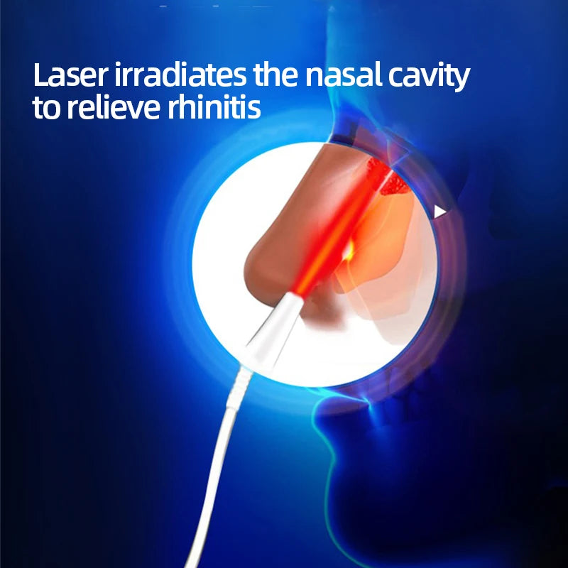 Instrumento para la rinitis, lápiz láser infrarrojo, dispositivo terapéutico para el tratamiento de la sinusitis y la alergia, alivio de la nariz, cuidado de la salud, masajeador nasal.