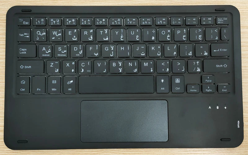 Bluetooth Keyboard Case For Xiaomi Pad 7 7 Pro 11.2 Trackpad Tablet Case Russian Arabic Hebrew Spanish Korean French Keyboard