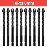 Cross Hex Tile Drill Bit For Glass Concrete Ceramic Tile Hole Opener Tungsten Carbide Hard Alloy Bits Set Tools 3 4 5 6 8 10 12mm