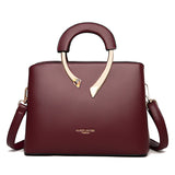 2026 New Style Crossbody Bag Medium Mom Bag Lychee Pattern Large Soft PU Zipper Closure Daily Use Fashionable Ladies Handbag Sac