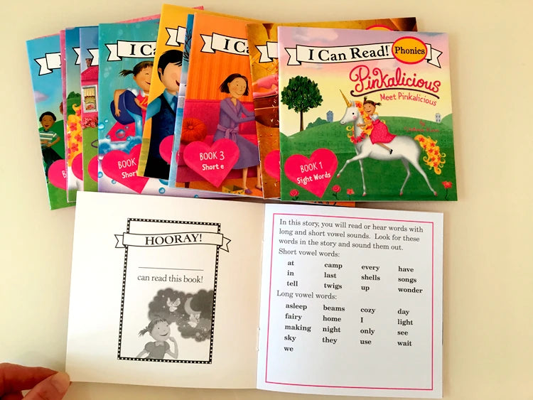 I Can Read Phonics 12 Books/Set My Very First Picture Books English Story Pocket Book for Children Kids Baby Montessori Reading