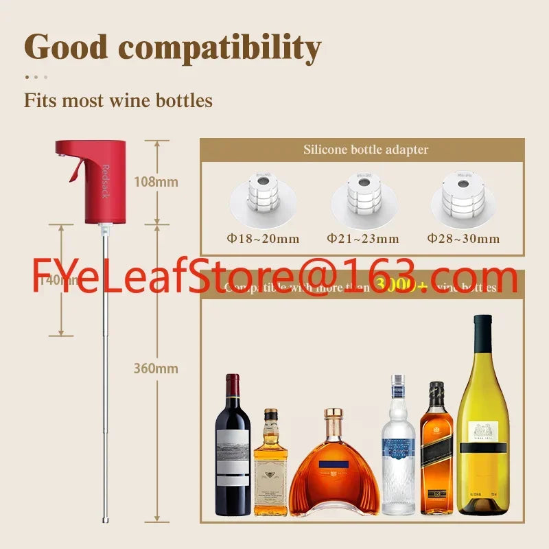 Extractor de vino eléctrico con sensor inteligente