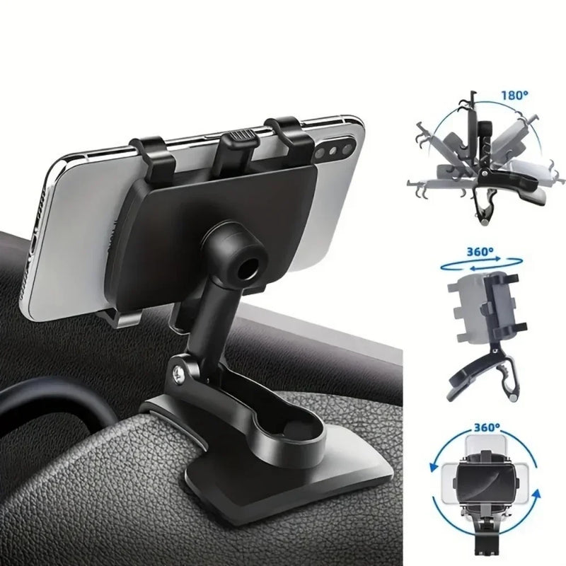 Universal Car Mobile Phone Holder Dashboard Phone Holder Easy Clip Mount Stand Cellphone Stand For GPS Navigation Hanging Holder