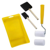 Small Paint Roller Set Mini Roller Edger Brush For Wall Painting With Paint Tray Interior Paint Brushes Painting Tools For Room