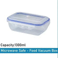 Vacuum Food Storage Box Transparent Storage Container Fridge Organizer Microwave Safe Fresh-Keeping Sealing Box Food Dispenser
