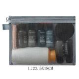 Women Mesh Cosmetic Bag Travel Storage Makeup Bag Organizer Female Make Up Pouch Zipper Clear Small Large Toiletry Beauty Case