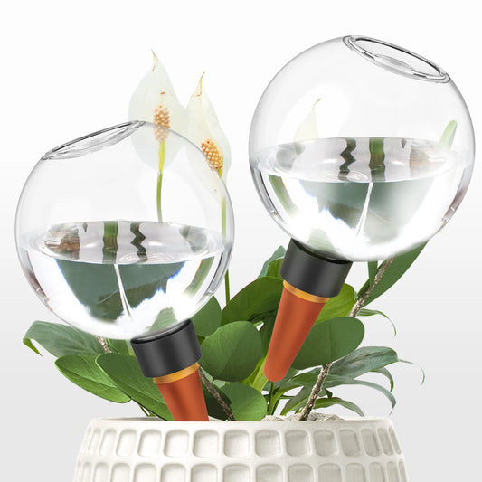 Sistema de riego automático por goteo de 2 o 4 unidades de 500 ml, con bulbos de riego automático para plantas de jardín, flores y bolas de riego.