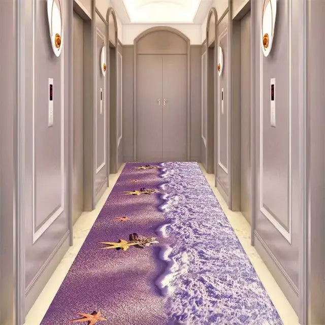 Decoración del hogar Balcón Pasaje 3D Alfombra de pasillo largo Entrada Hall Escalera Pasillo Alfombras Dormitorio Alfombra personalizable 