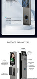 XSDTS Wifi Tuya APP Face Recognition Smart Door Lock With Camera Video Call Voice Intercom Digital Door Lock Automatic Door Lock