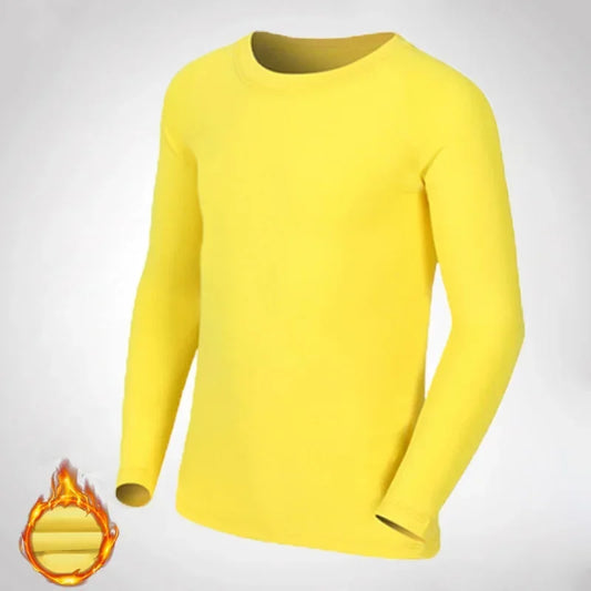Kids Children Boy Girl Compression Running Long T-Shirt Fitness Sport Basketball Football Gym Sportswear Thermal Soccer Clothes