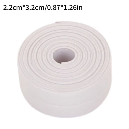 2.2x3.2mPVC Sealing Strip Tape For Bathroom Bath Toilet Kitchen Caulk Tape Self Adhesive Waterproof Wall Sticker Mold Proof Tape