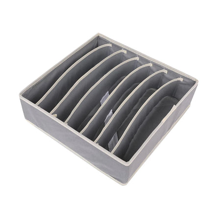 Organizador para ropa interior, calcetines, sujetadores, pantalones, bufandas, corbatas, caja de almacenamiento, organizador de cajones para armario, estuche plegable para organizador de ropa interior.
