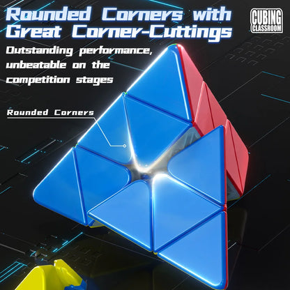 Cubo mágico magnético MOYU Meilong M 3X3 2X2 Pyraminx Cubing Cubo de velocidad profesional 3x3x3 Rompecabezas de velocidad Juguete para niños Cubo mágico