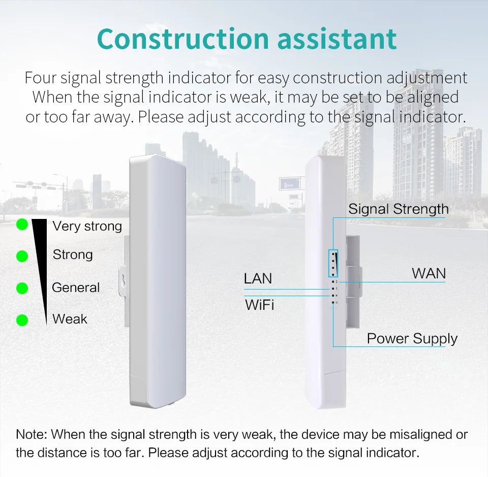 300Mbps Outdoor Bridge 2.4Ghz 15V/48V POE Power WIFI CPE 1-5KM Stable Transmission WiFi Repeater For Long Range IP Camera