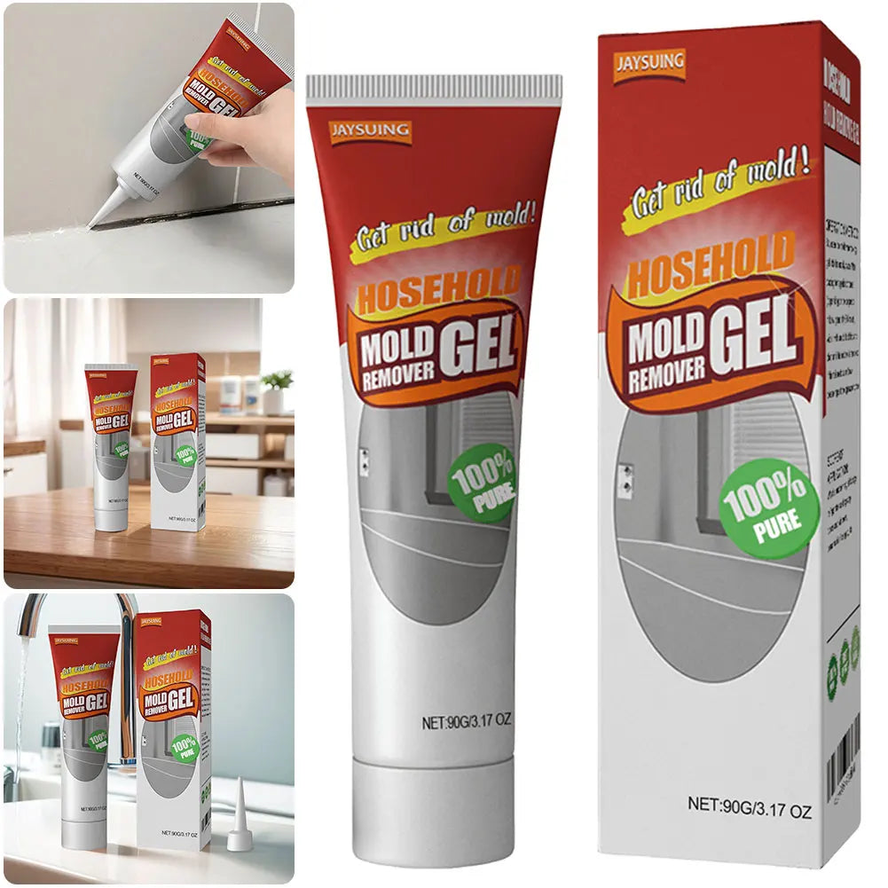 Gel removedor de moho químico de 90 g para paredes, limpiador ecológico para duchas, cocinas, fregaderos, paredes y azulejos.