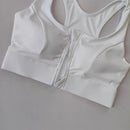 Sujetador deportivo con cremallera frontal, ropa interior deportiva a prueba de golpes, sujetador de yoga de alto impacto, chaleco de secado rápido para correr, sujetador de yoga para fitness, top para mujer
