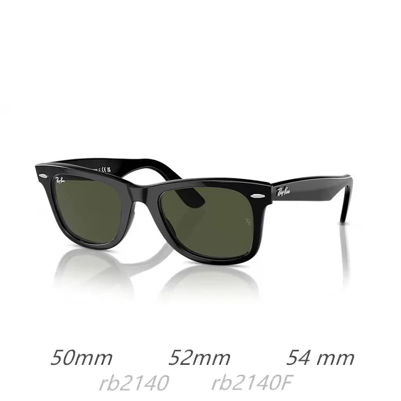 RayBan Original Classic 2140 / 2140F WAYFARER Square Sunglasses Glass Lenses, Polarized UV Protection Premium Eyewear in Box