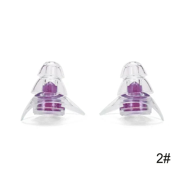 Silicone Ruído Cancelando Tampões, Tampões para Dormir, Estudo, Concerto, Seguro, Redução de Ruído, Proteção Orelha, 1 Par