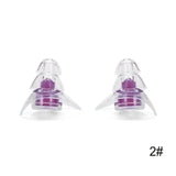 Silicone Ruído Cancelando Tampões, Tampões para Dormir, Estudo, Concerto, Seguro, Redução de Ruído, Proteção Orelha, 1 Par