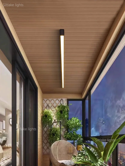 Modern Long Strip Ceiling Light Surface Mounted Minimalist Aisle Lamp Living Room Bedroom Kitchen Home Office LED Lighting