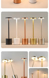 Table Lamp LED Touch Sensor Desktop Night Light Rechargeable Wireless Reading Lamp 3 Colors Adjustable Creative Ambient Light