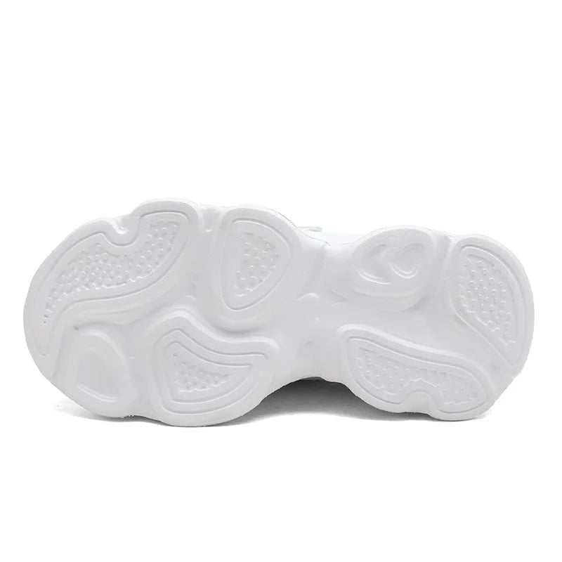 Children's Fashion Sports Shoes Breathable Student Black School Walking Shoes Anti-skid Boys & Girls Casual Running Sneaker