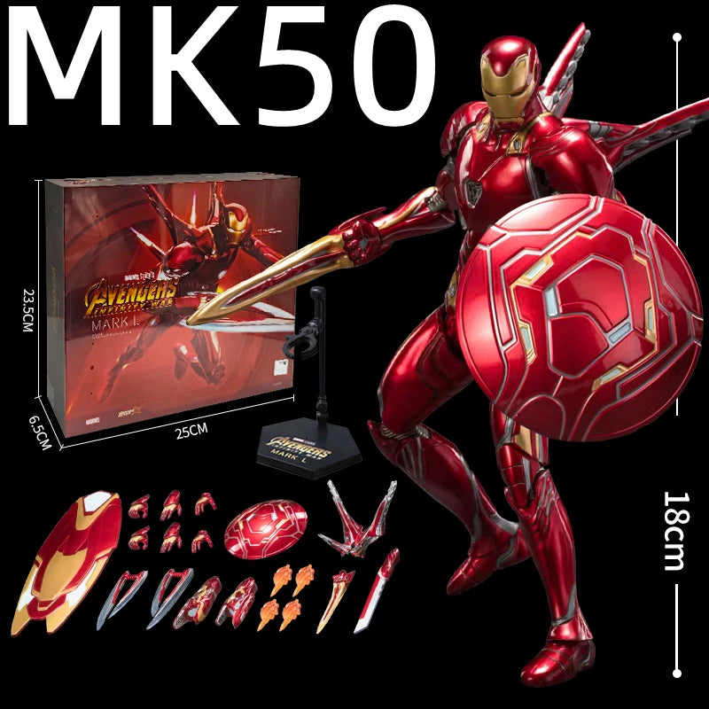 Figura de acción de Iron Man Legends, Mk42, War Machine, MK1, MK2, MK3, MK4, MK5, MK6, MK7, Avengers Spider-Man, Infinity War, ZD Original 