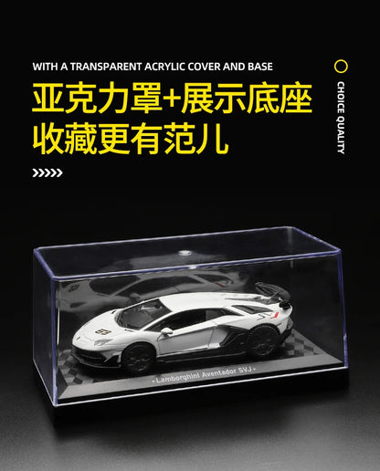 CCA 1:43 BMW Gulf Oil Station Shell Station McLaren Lamborghini Series Racing Alloy Car Model Toy Car Casting Pullback Function