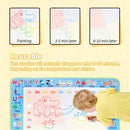 100x80CM Magic Water Drawing Mat with Reusable Magic Pens Doodle Montessori Painting Board Educational Toys Kids Gifts 39X31in