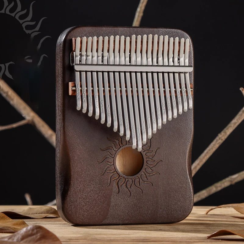 Hluru 21 Key Maple Kalimba 17 key Thumb Piano Portable Finger Piano for Beginner Mbira Gift for Kids Adults